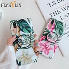 Силиконовый чехол с листьями и цветами для Huawei P40 Lite, P20, P30 Pro, задняя крышка для Huawei Mate 20, 30 Lite, Nova 3E, 4E, чехол с подставкой