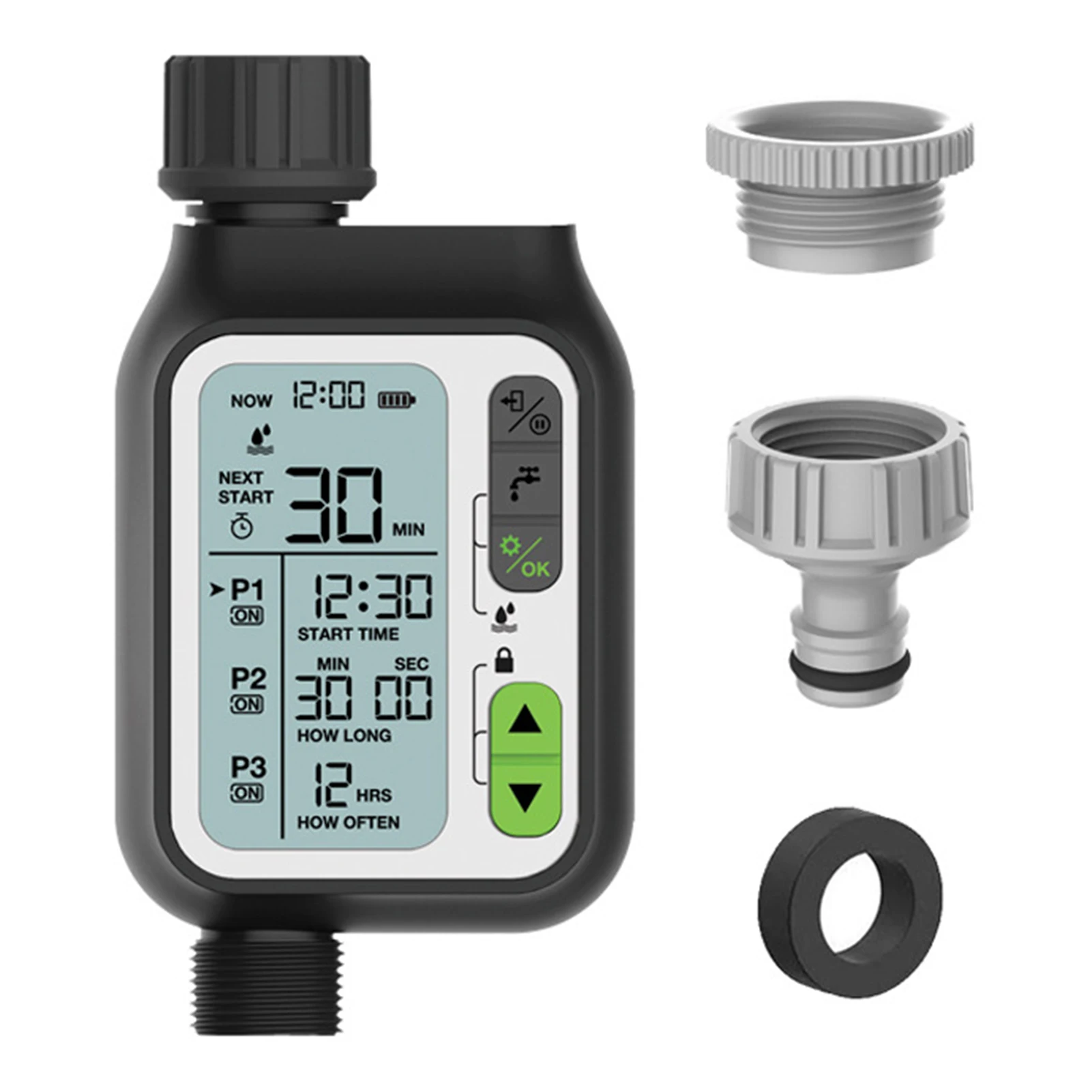 

Garden Water Timer Outdoor Automatic Watering Device Garden Irrigation Regulator Watering Timer Controller For Home Garden Yard