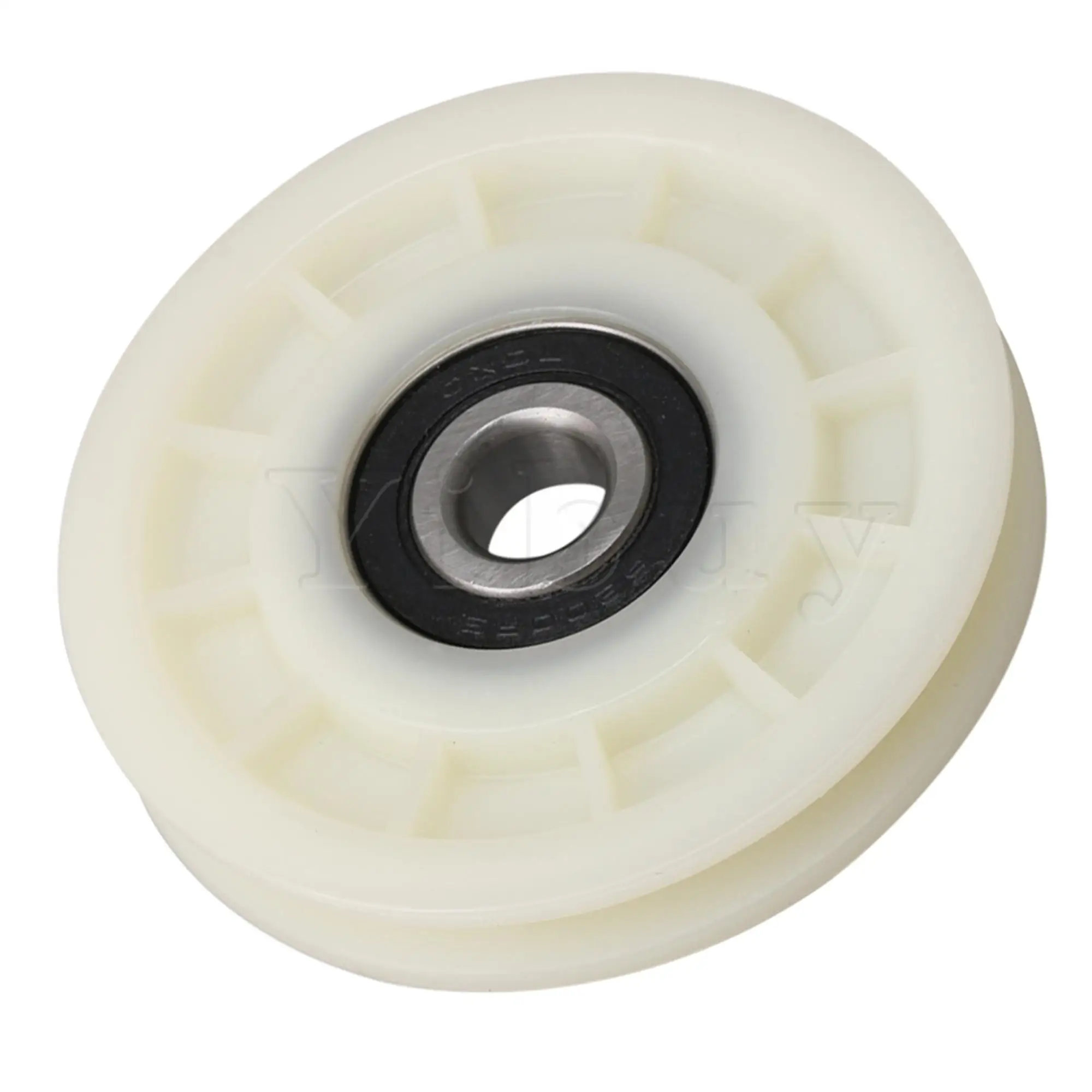 

Creamy White Garage Door Nylon Groove Bearing Cable Pulley Wheel 66x11mm