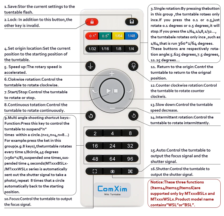 ComXim MT200RUWL20 пульт дистанционного управления, wifi, USB, вращающийся электрический поворотный стол для фотографии, дисплей, поддержка вторичного развития