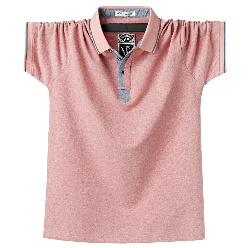 Фиолетовый Мужская рубашка поло деловая для офиса мужчин Camisa Masculina хлопок