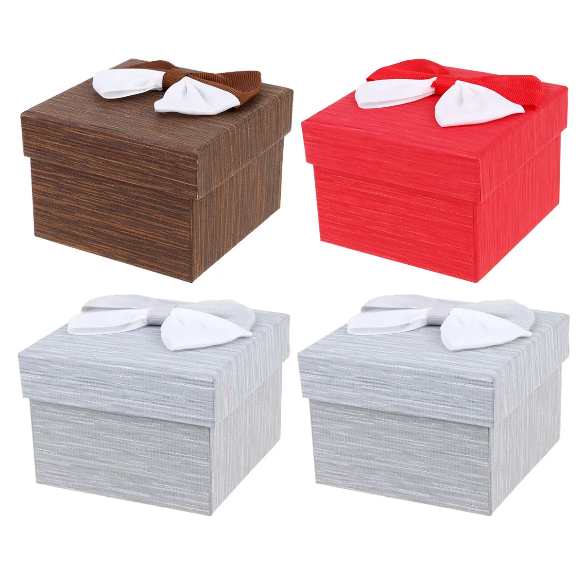 4 шт. модные подарочные коробки квадратные прочные креативные упаковочные