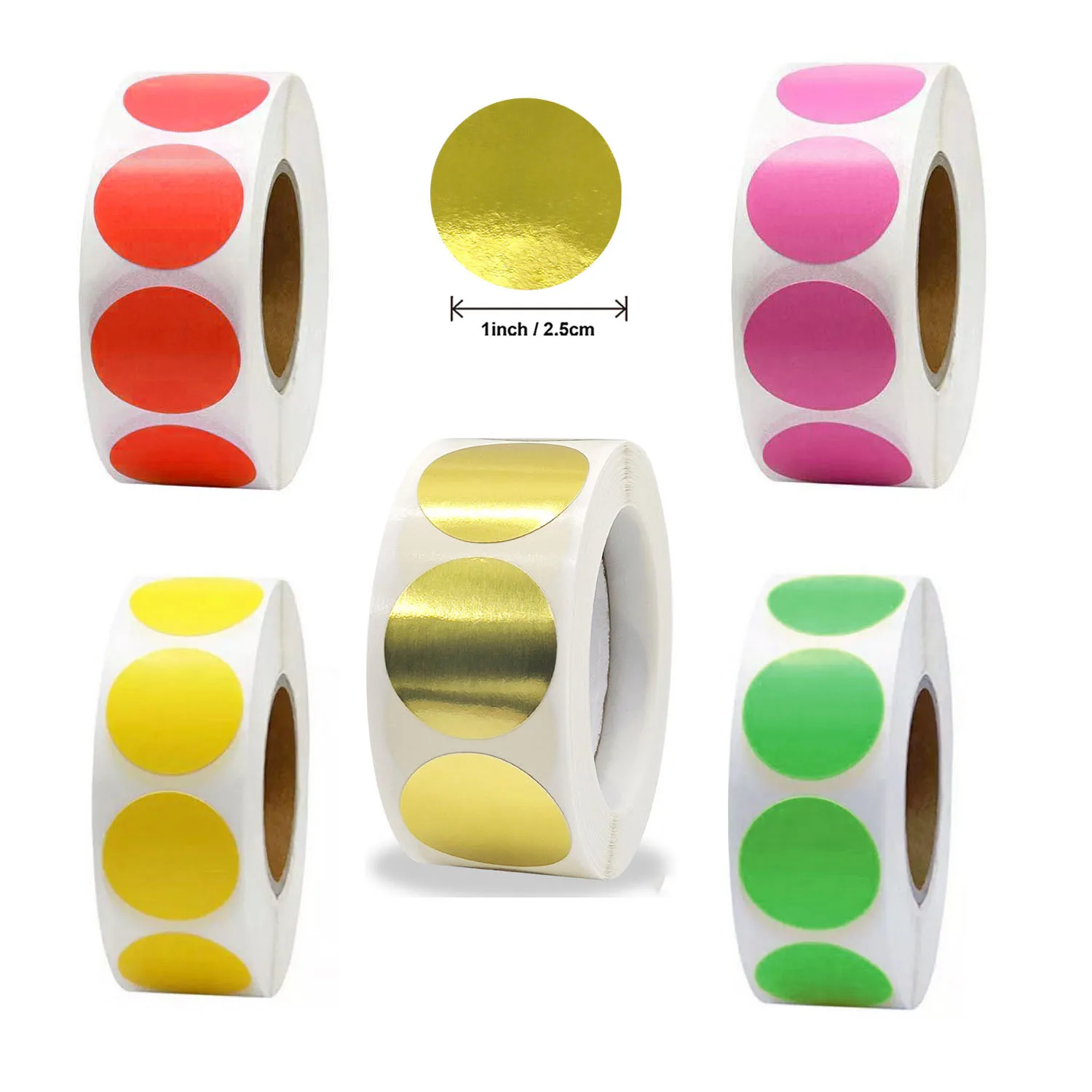 

Qiduo 500pcs/roll Hot style wholesale custom gold paper round handmade sticker dhesive sealing label baking decorative sticker