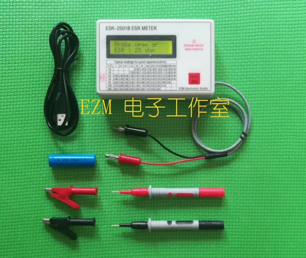 

Новинка, устройство для проверки конденсатора ESR DCR в схеме, устройство для проверки с измерительными выводами с зажимом и аккумулятором