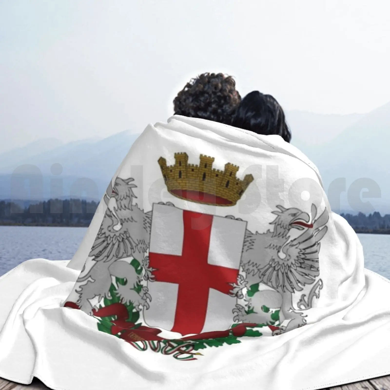 Одеяло с гербом Ассолендрия модное на заказ
