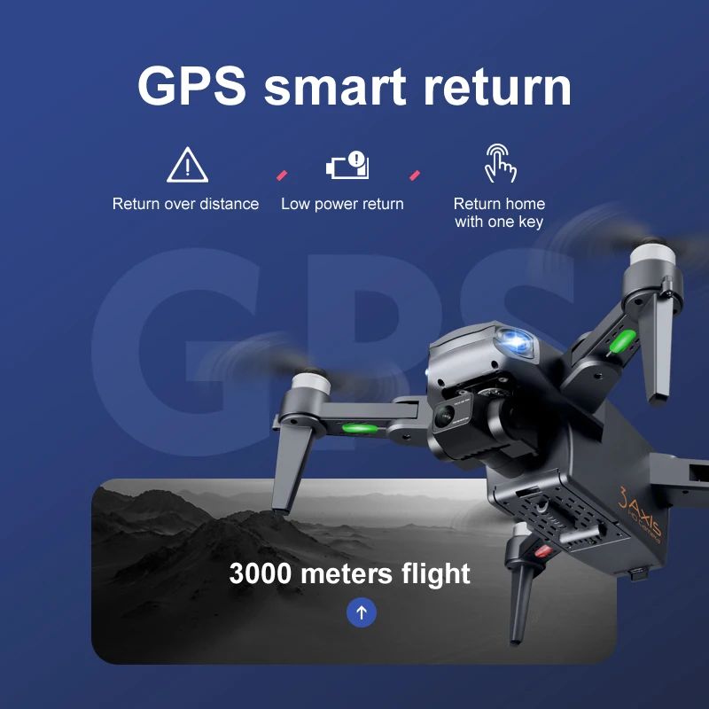 2021 nuevo RG106 drone 8K HD c&aacute;mara dual 3 ejes sin escobillas drone 5G GPS regreso a casa 3000 metros volando plegable quadcopter drone juguete ni&ntilde;o regalo-3