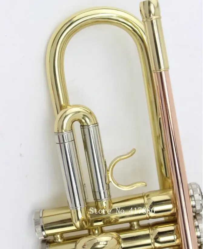 МАРЖУЭЙТ Bb Труба Высокого Качества B-бемоль Золотой Лак Пайпа Музыкальный Инструмент Игра с Мундштуком и Кейсом.