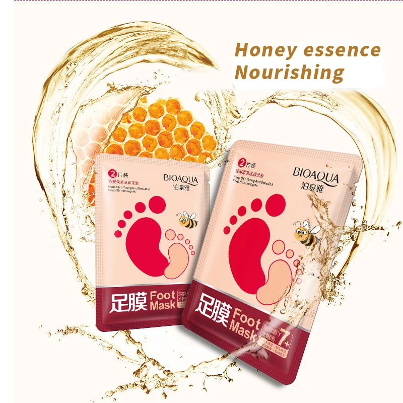2 пары маска-пилинг для ног медовая эссенция маска отшелушивающие носки педикюра