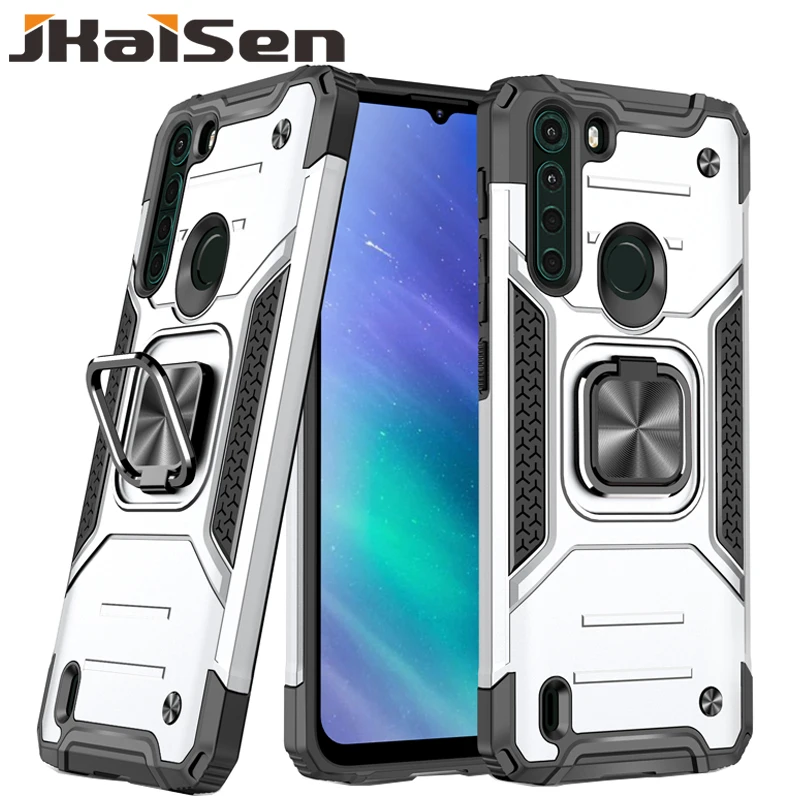 

JKaiSen Shockproof Armor Protective Case For MOTOROLA One Macro One Hyper One Fusion One 5G Ace Car Holder Ring Phone Case Cover