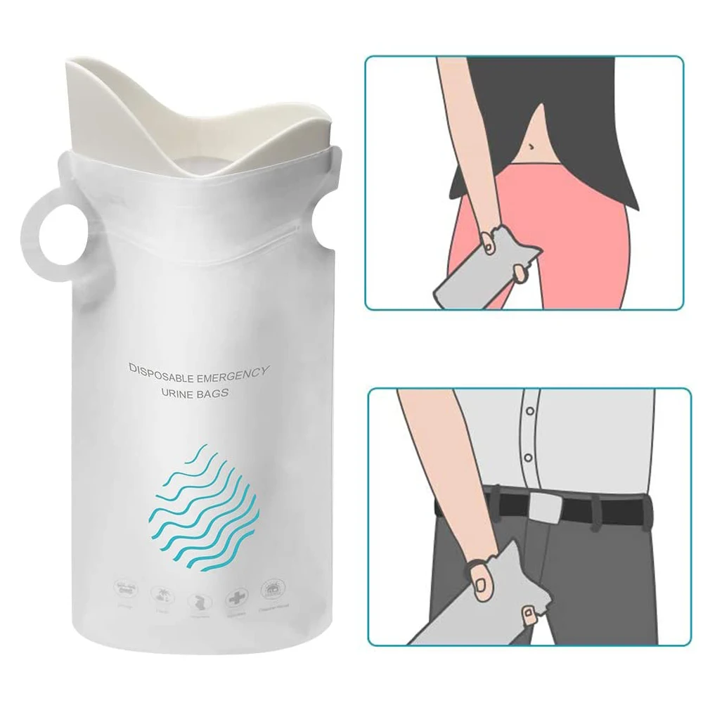 

Car Disposable Urinal Bags Unisex Urine Bags Vomit Bags for Travel Urinal Toilet Traffic Jam Emergency Portable Toilet Bee Bag