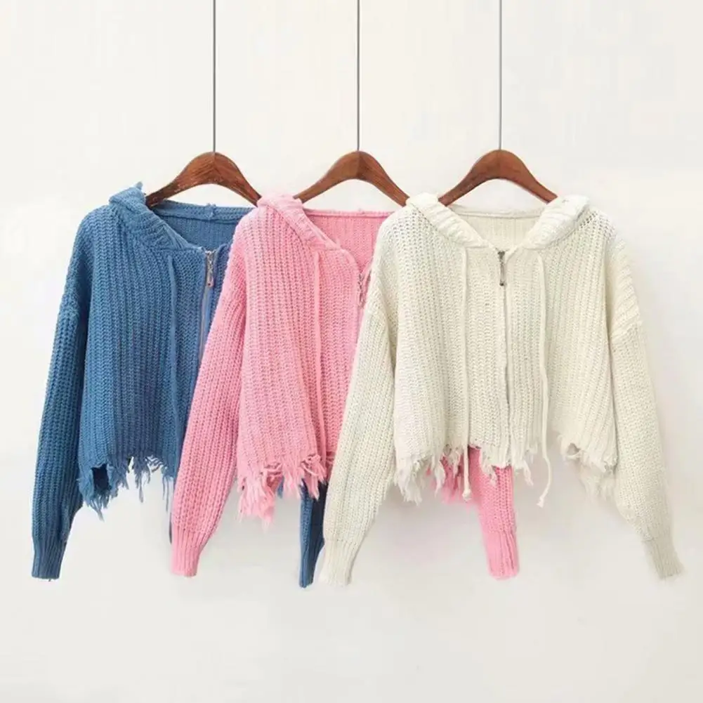 

Sweet Women Coat Long Sleeve Winter Coat Batwing Sleeve Easy to Wash Hooded Autumn Coat