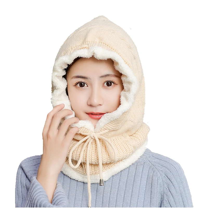 Зимние шапки для девочек шапка зимние мужчин и женщин шерстяной шарф Балаклава