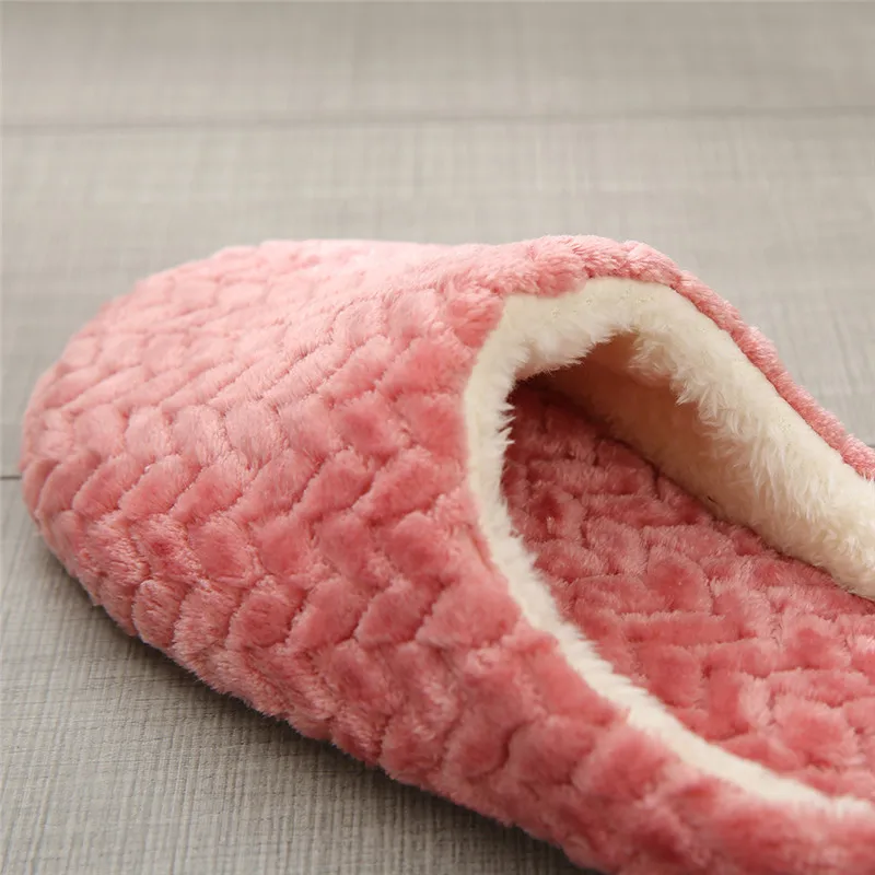 

Women Indoor Slippers Warm Plush Lovers Home Slipper Anti Slip Autumn Winter Shoes Woman House Floor Soft Slient Slides
