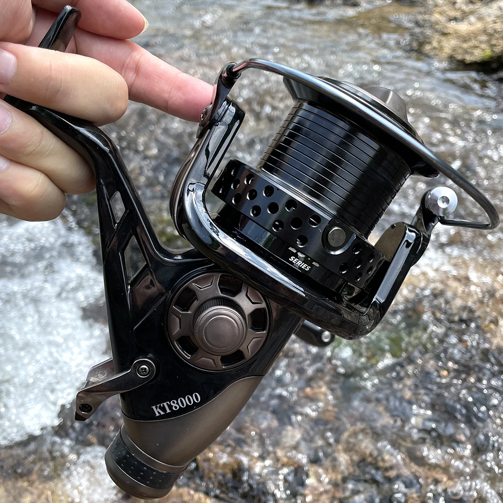 

Metal Spinning Fishing Reel 13-23KG Max Drap Saltewater Carp Fishing Reel Front And Rear Brake Speed Ratio 5.0:1 5.2:1/4.1:1