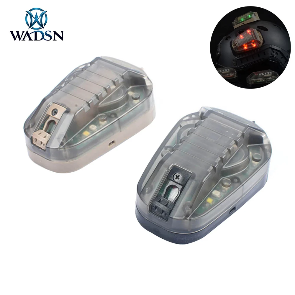 WADSN страйкбол Спорт Шлем светильник HEL STAR 6 GEN 3 сигнала зеленый красный ИК