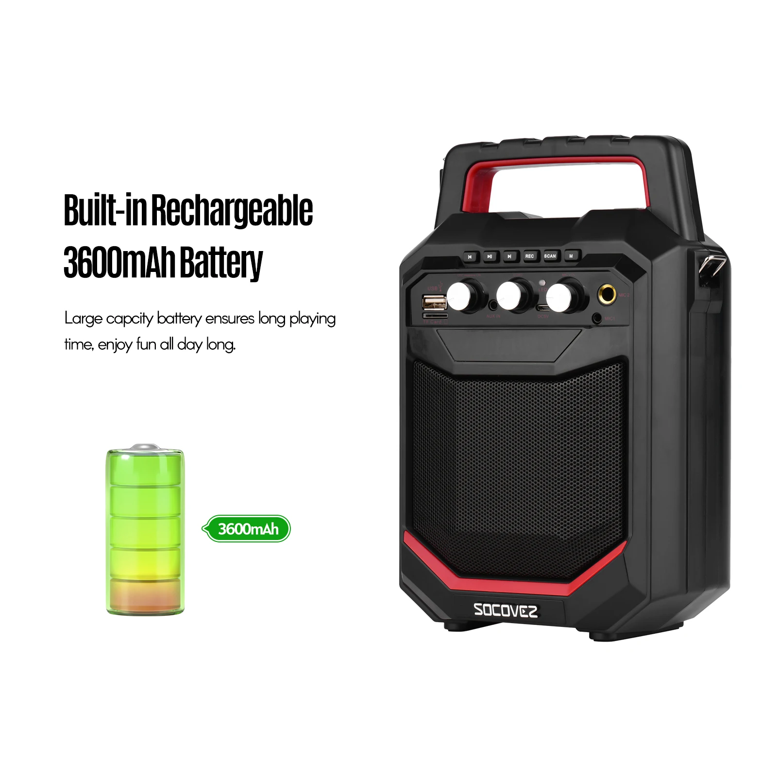 Беспроводная музыкальная Колонка Bluetooth светодиодный экран 20 Вт поддержка флэш