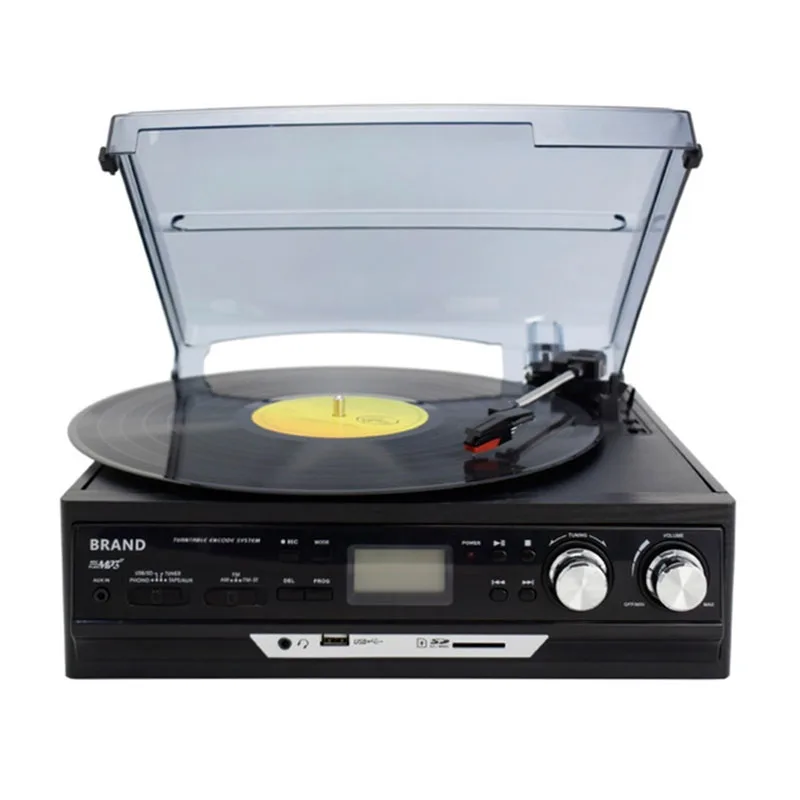 Проигрыватель виниловых записей Современная античная запись фонограф