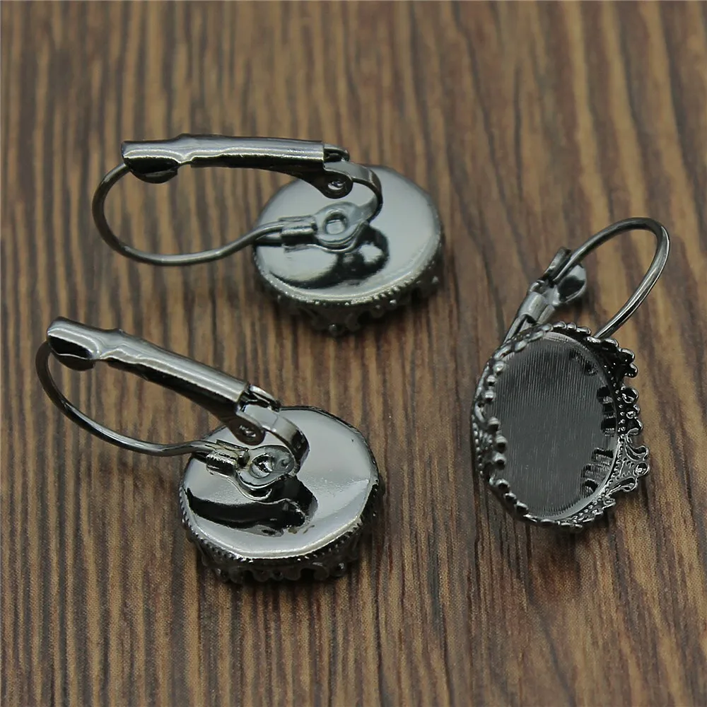 

diy charms for jewelry making pendant 12mm Round earring setting 5pcs