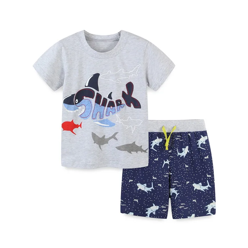 

Zeebread New Arrival Summer Children's Clothing Sets Cotton Hot Selling 2 Pcs Sets Fish Kids Outfits