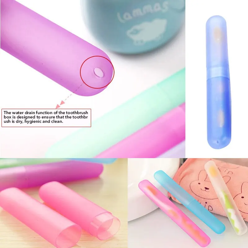 2 шт. портативный пылезащитный чехол для зубной щетки бытовой путешествия