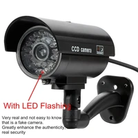 security waterproof outdoor indoor fake camera security dummy cctv surveillance camera night cam led light color