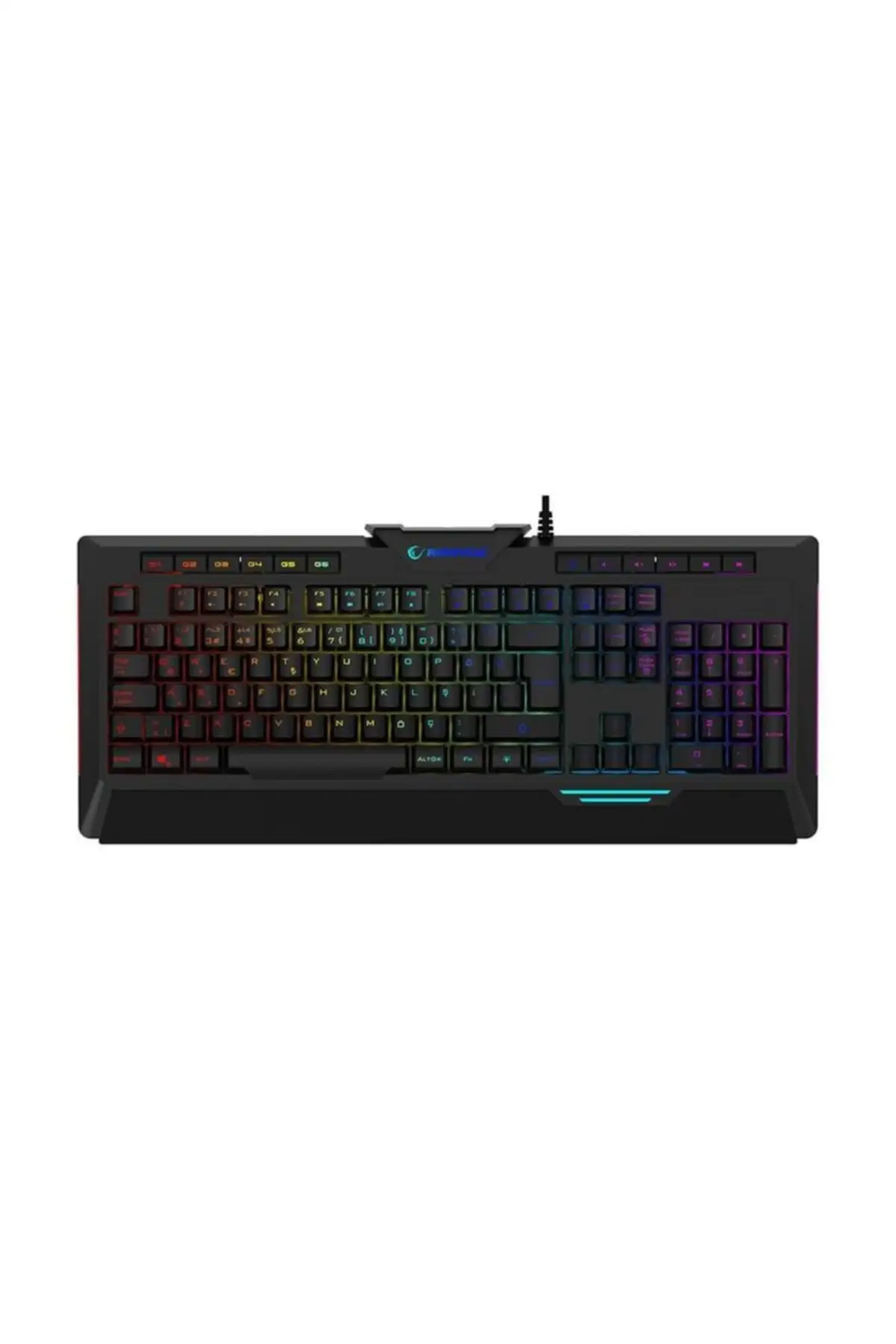 Rapıdo Plus Semi Mechanical Voice Operated Rainbow Luminous See Macros Gaming keyboard