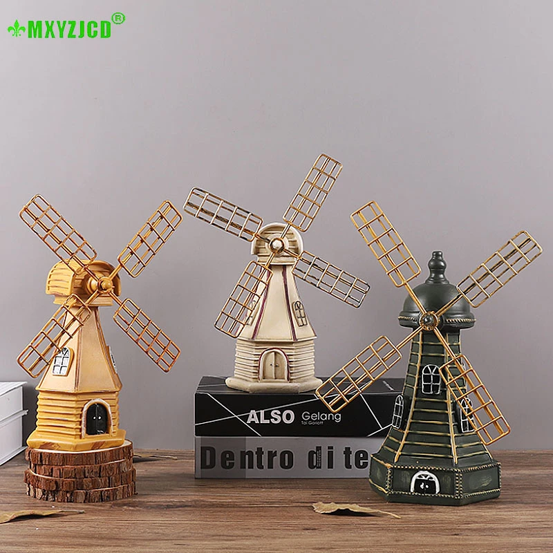 Ветряная мельница в ретро стиле вращающаяся каучуковая для экономии денег