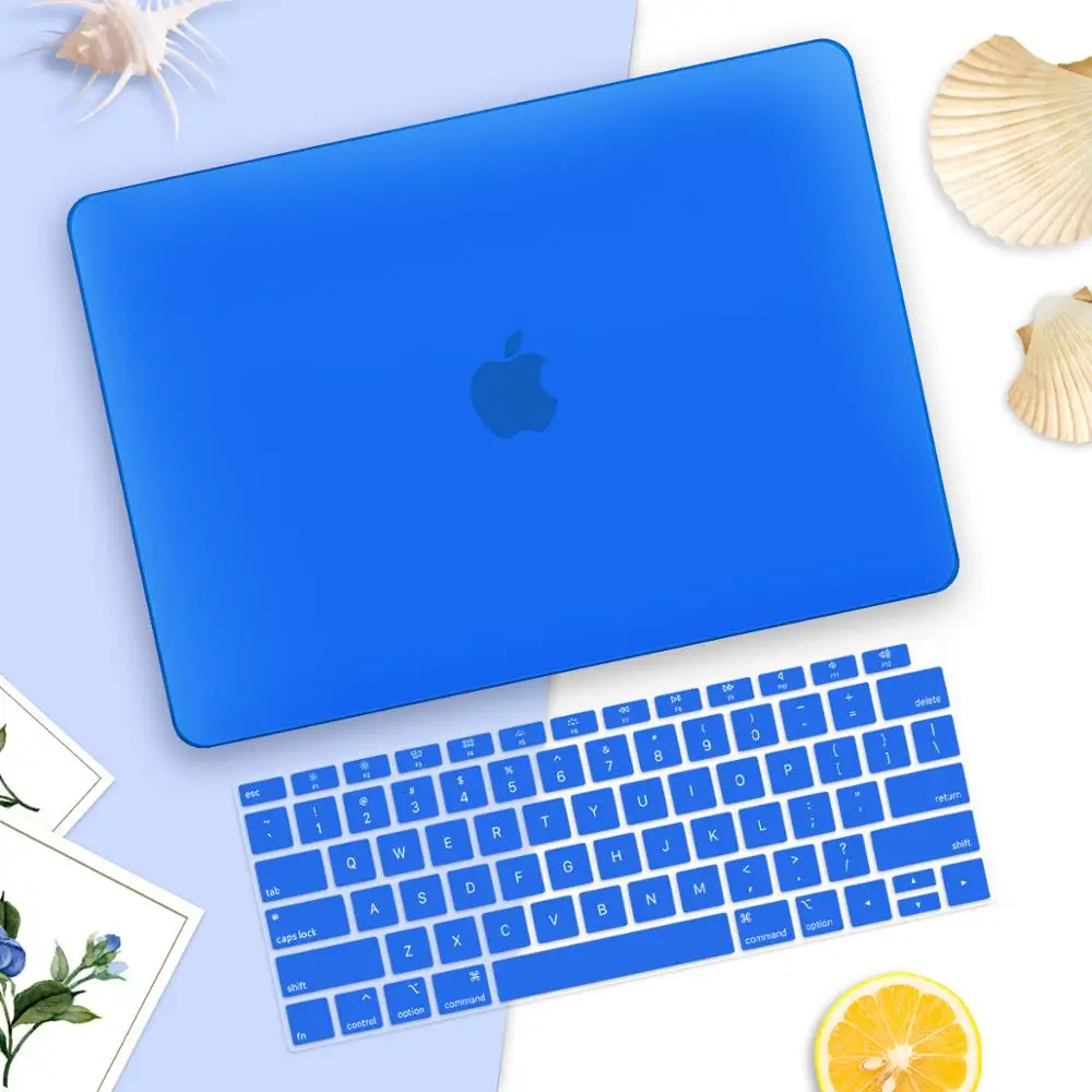 Матовый Жесткий чехол для Iphone, для Ipad, для Ipad Mini Air 13 A1932 retina 13 15 A1502 A1398 Pro 13," 15,4" 1" с сенсорной панелью A2159 A1989 A2141 - Цвет: Dark blue