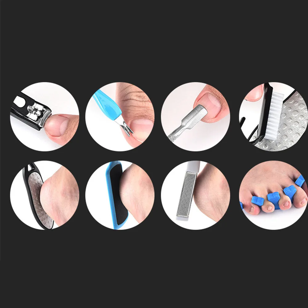 

11-in-1 Professional Foot Care Kit Stainless Steel Foot File Portable Multifunctional Wear-resistant Callus Remover Scraper