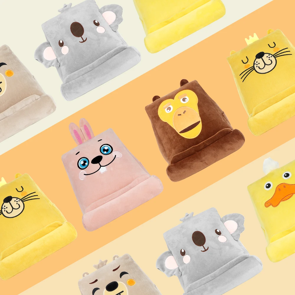 

Cartoon Pillow Tablet Holder Suitable For IPad Samsung Huawei Xiaomi Mobile Phone Holder Bed Cushion Tablet Reading Holder