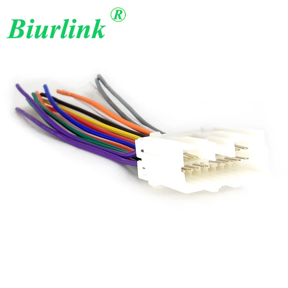 

Biurlink Car CD Changer Power Wiring Harness Cable for Mitsubishi Lancer Pajero Shogun Radio Adapter