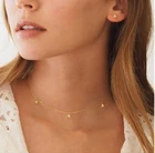 Модный образец Yobest, Женские Ювелирные изделия из натуральной меди золотого цвета, ожерелье с подвеской в виде звезды, чокер для девушек, ожерелье, ювелирные изделия