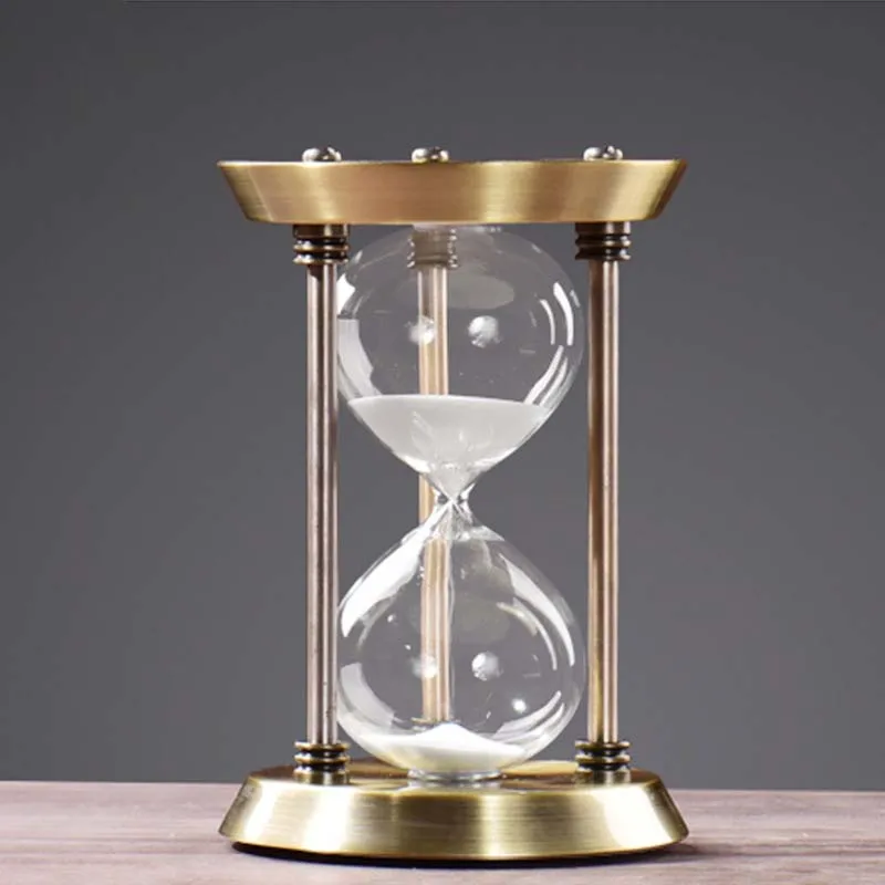 Песочные часы в стиле ретро декоративные металлические песочные время работы 30