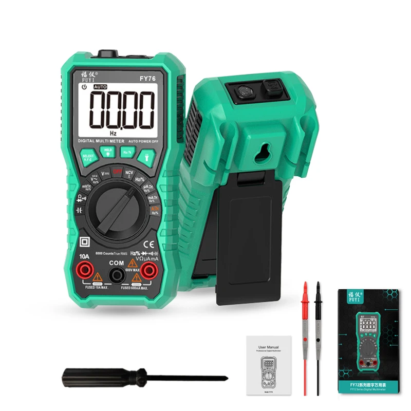 Цифровой мультиметр True-RMS NCV 6000 отсчетов тестер электрика Автоматический