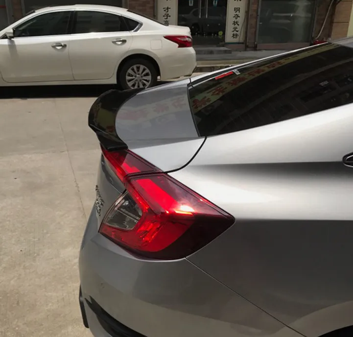 Для honda civic спойлер YR стиль для 2016 2019 задний Багажник крыло грунтовка черный белый