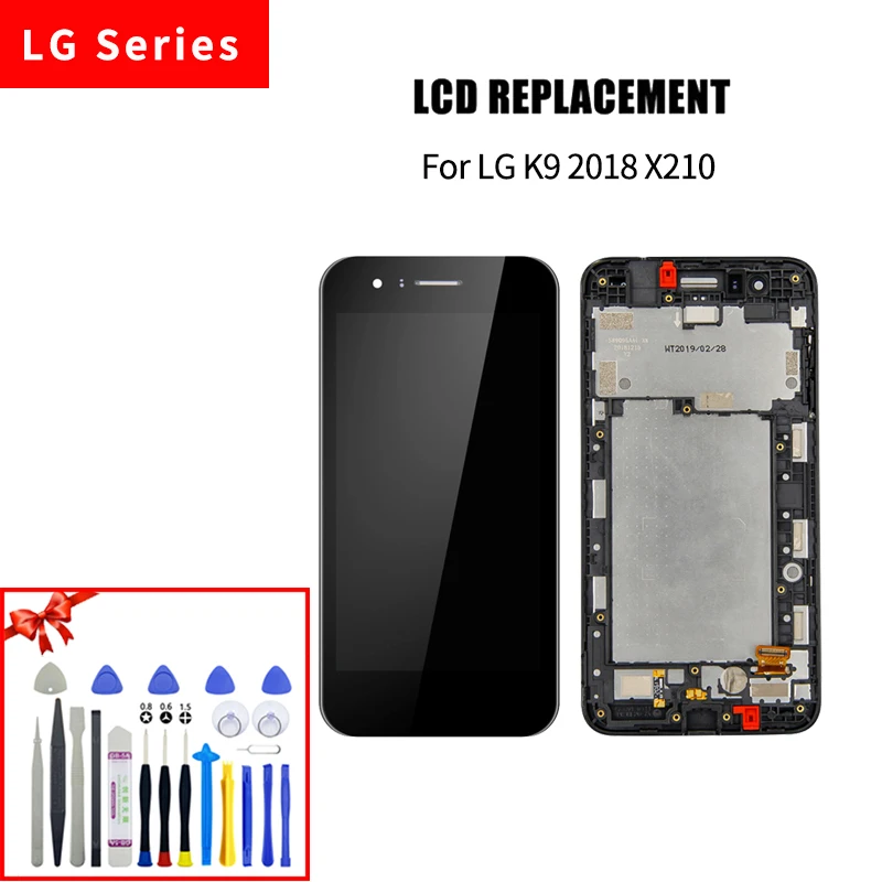 

LCD For LG K9 2018 X210 LCD Display Touch Screen Digitizer Assembly with Disassembly tools