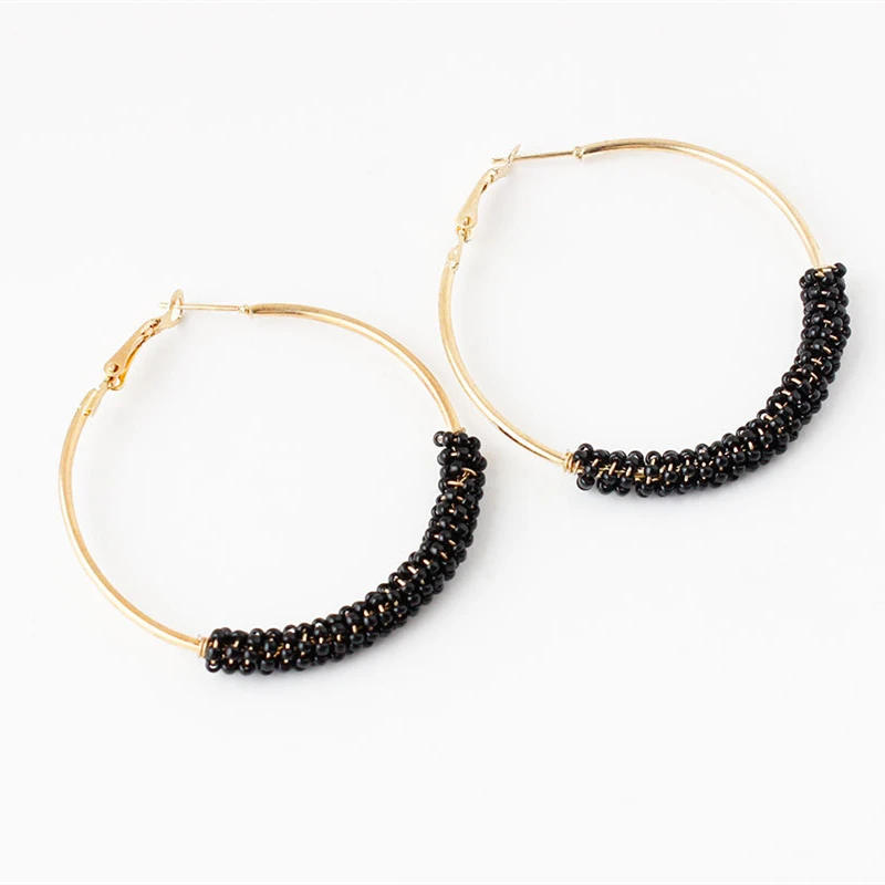 2020 богемные летние новые модные серьги-кольца для женщин Kpop с большим именем