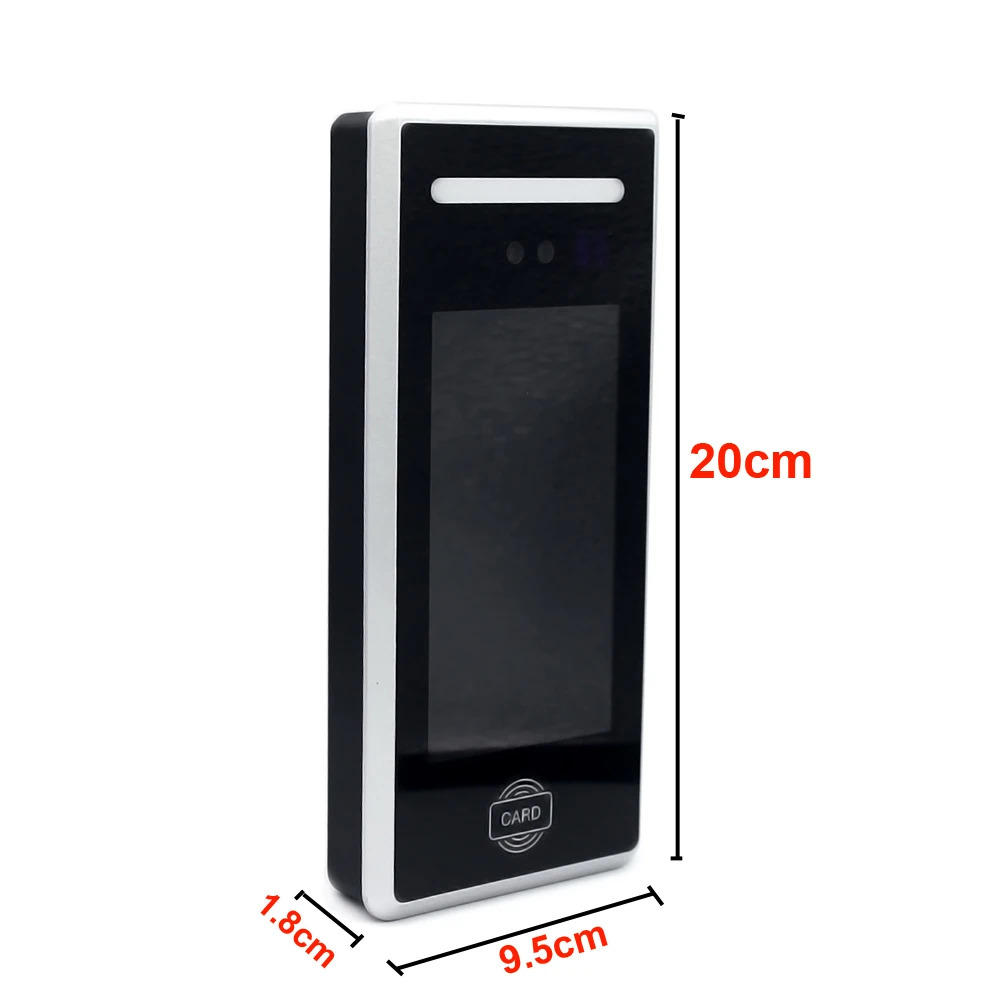 5inch lcd facial recognition time attendance system md18 dynamic face access control with 125khz rfid card free software free global shipping