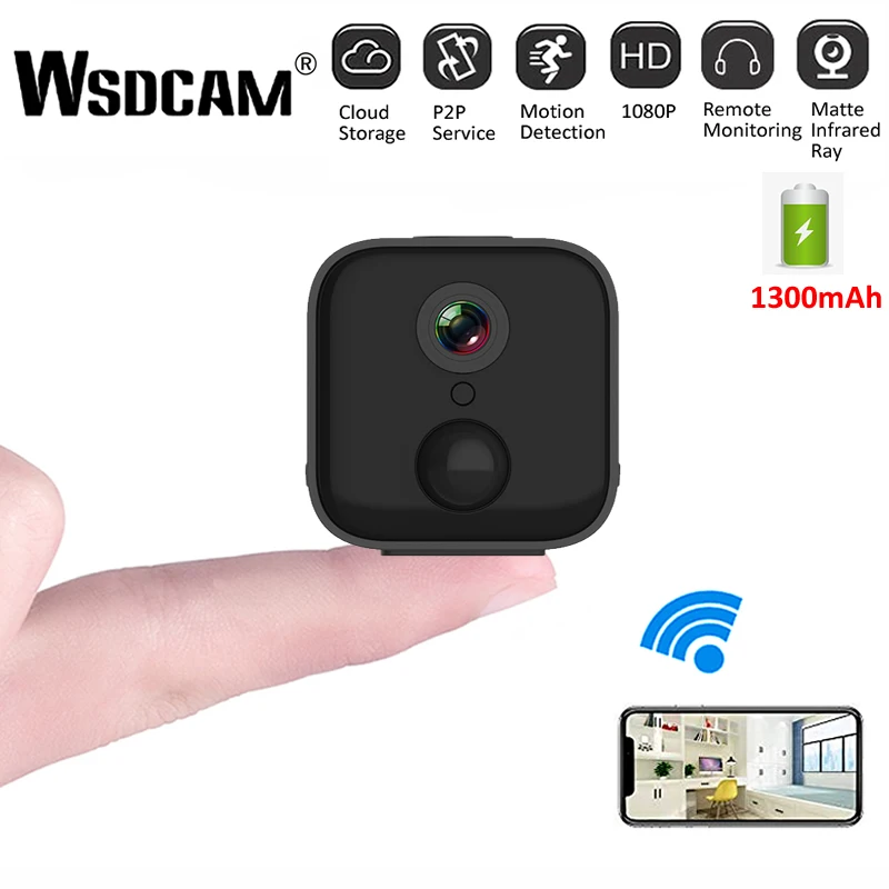 A21 HD мини Wi Fi камера 1080P ИК ночного видения домашняя видеонаблюдения детектор