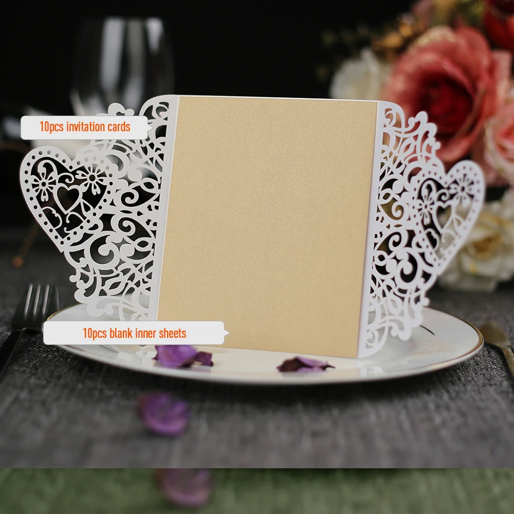 10 шт. держатели пригласительных открыток на свадьбу день рождения