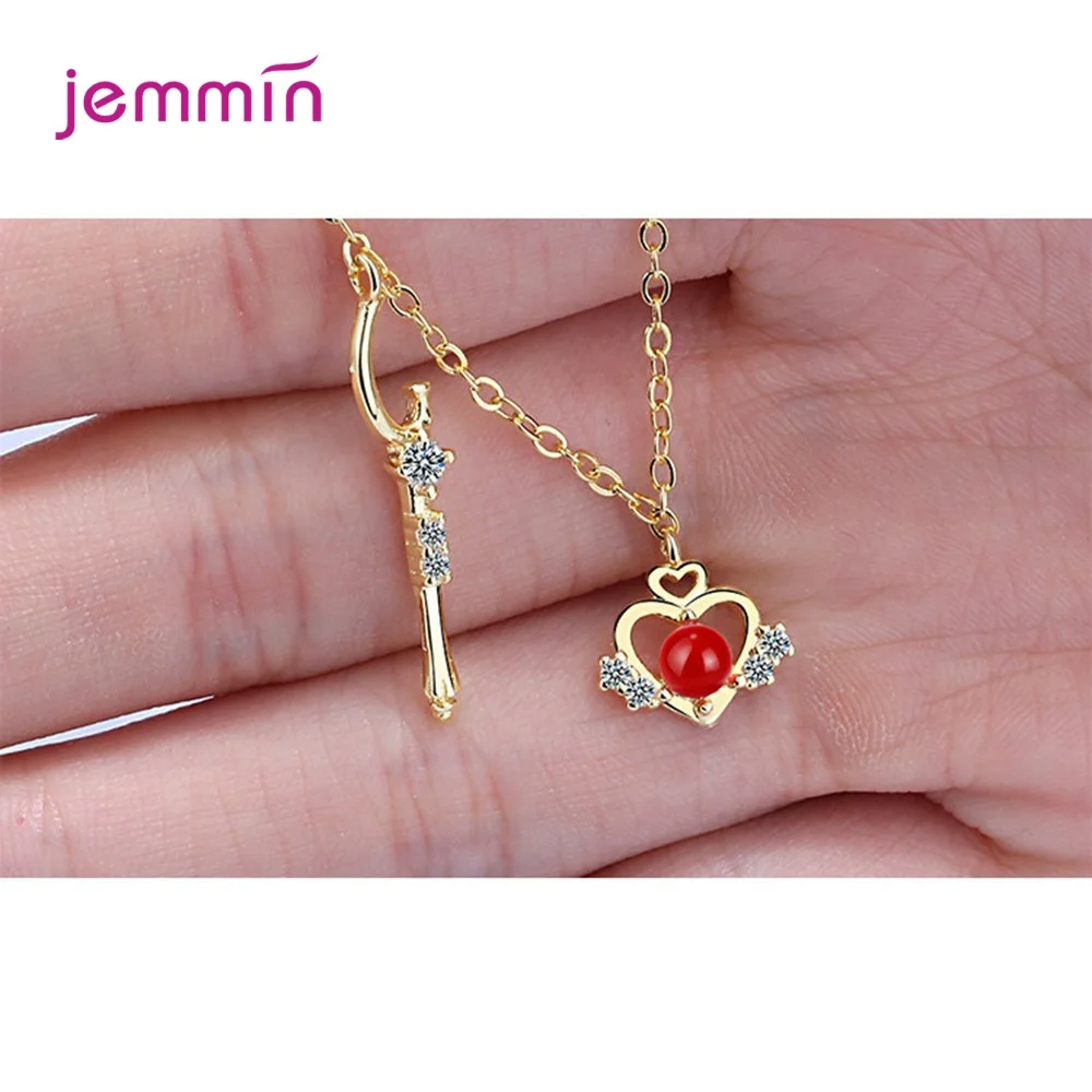 Ins горячая Распродажа 925 стерлингового серебра с милыми сердечками и золотое