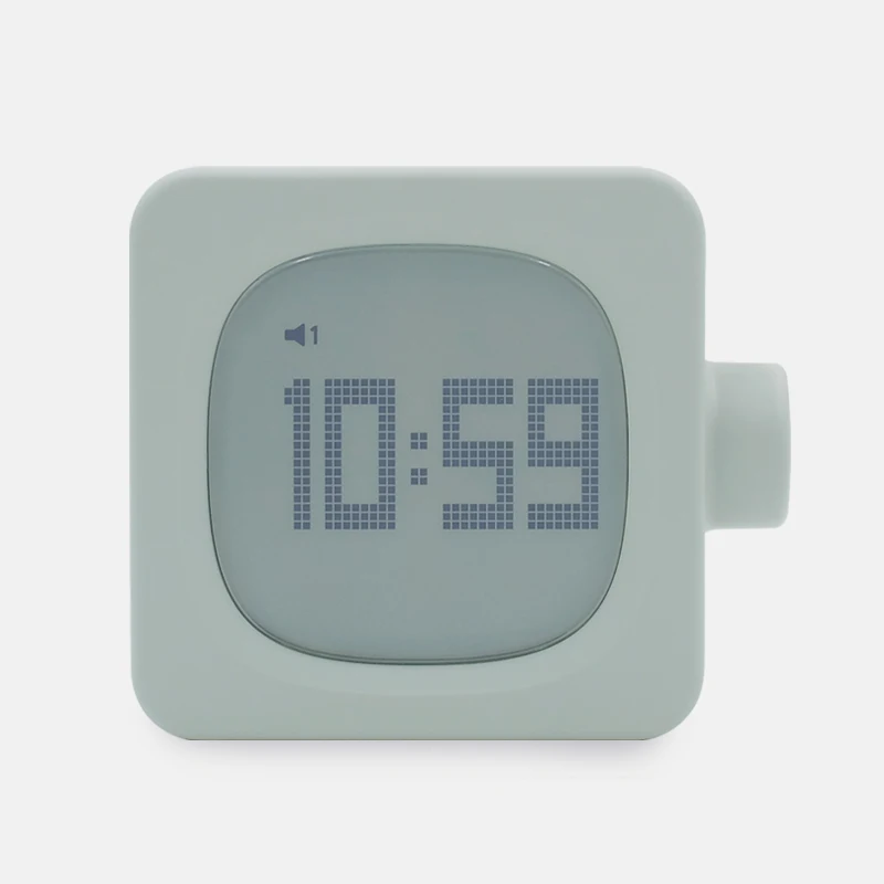 

Smart Electronic Bedside Alarm Clock Led Silent Square Alarm Clocks Snooze Glowing Zegar Z Projektorem Home Decorations OO50AC