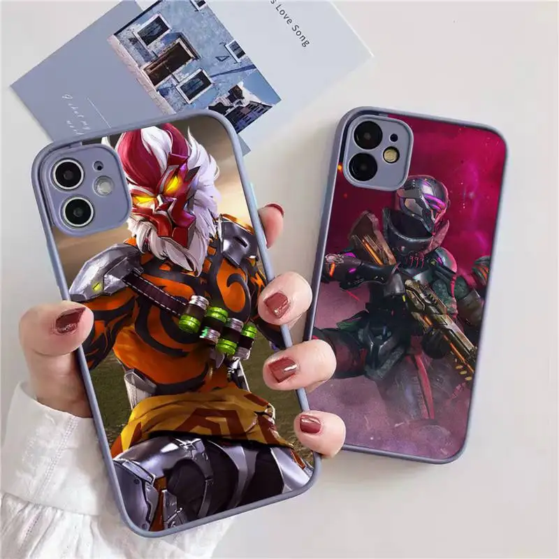 

Чехол для телефона Game Garena Free Fire для iphone 13 12 11 xr xs x 7 8 pro max, светло-серый мягкий силиконовый прозрачный чехол из ТПУ