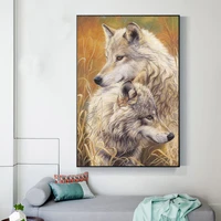 simple wolf diamond painting animals tools full drill diamond painting accessories tableau diamant sewing supplies de50tz