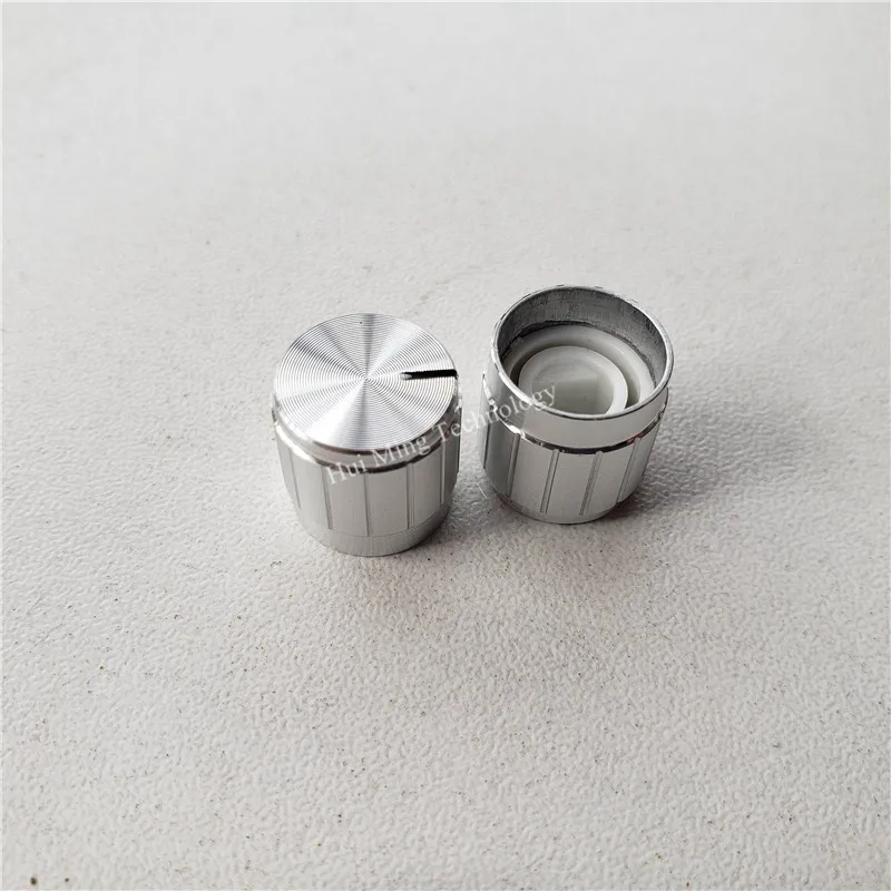 12 шт. алюминиевая пластиковая крышка ручка потенциометра тангенциальная 13*13*6 мм