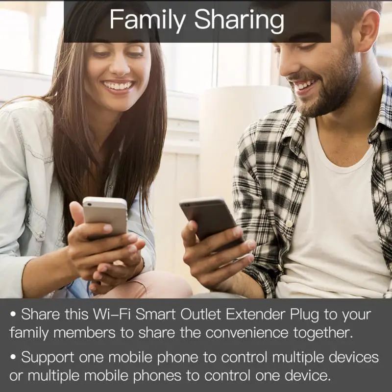 Умная розетка 2 в 1 с Wi-Fi со сплиттером для Tuya Smart Life дистанционным управлением