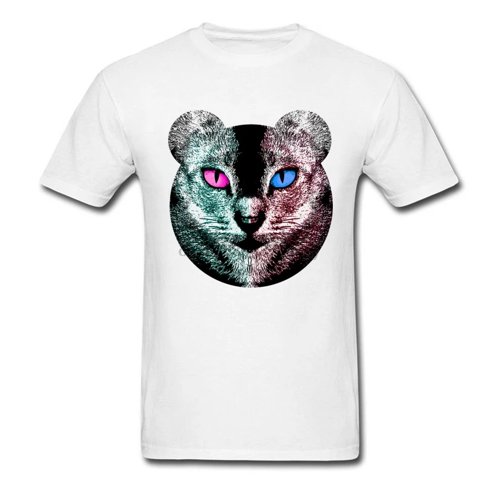 Редкий кот футболка для мужчин карнавальный костюм зомби террор жир Кот 3D