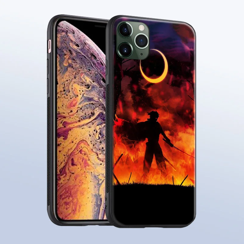 kyojuro rengoku anime phone case cover shell for iphone se 6s 7 8 plus x xr xs 11 pro max samsung s note 8 9 10 20 plus ultra free global shipping