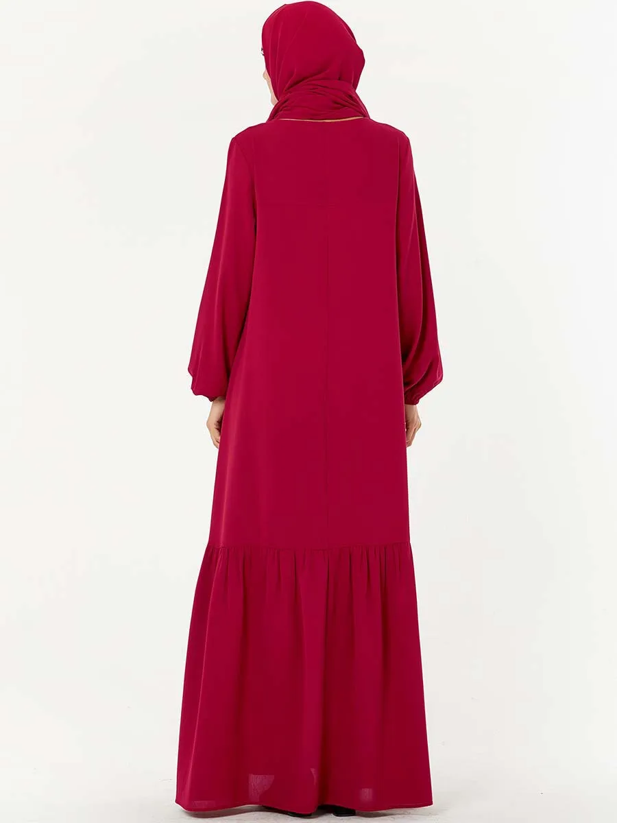 Мусульманское платье Abaya в Дубае женское длинное кимоно с жемчужной вышивкой