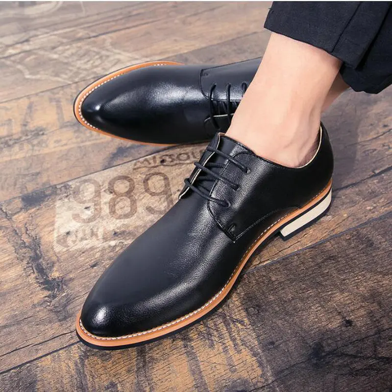 

Big Size New Fashion Men Wedding Shoes Leather Oxfords Pointed Toe Shoes Men Tassel Business Formal Dress Shoes loafers ch65